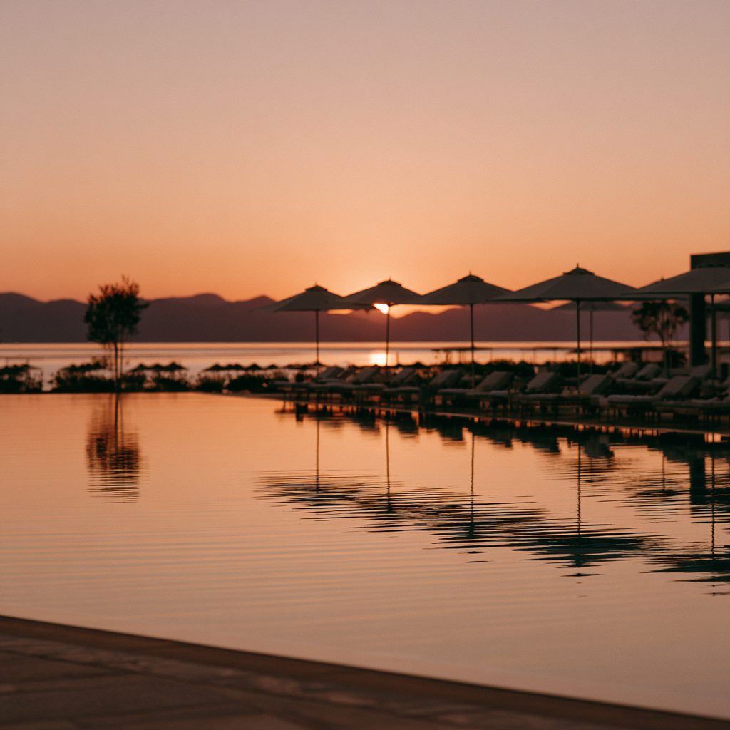 Water at dusk